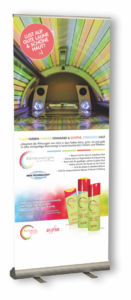 Rainbow Lotion Marketing Roll Up 0,85m x 2,00m   ART.-NR. / art. code:  407002